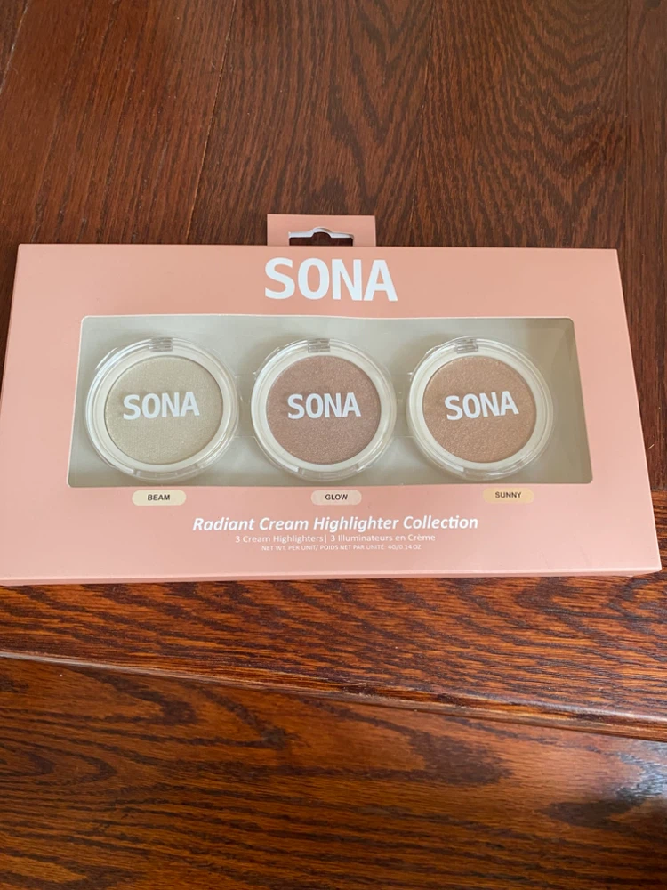 SONA Radiant Cream Highlighter Collection 3 Cream Highlighters