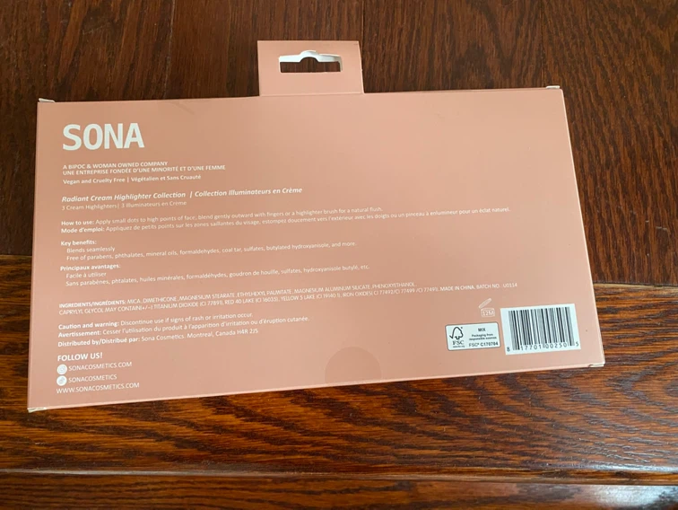SONA Radiant Cream Highlighter Collection 3 Cream Highlighters - photo 4