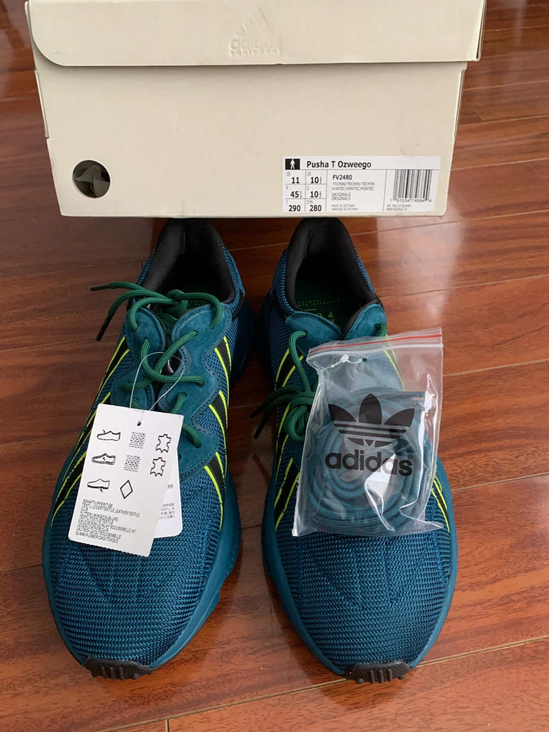 Adidas Pusha T Ozweego FV2480 Sneakers Size 11