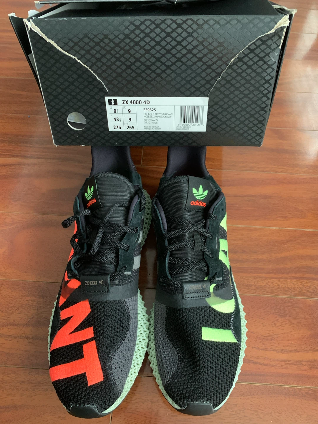 Adidas ZX 4000 4D "I WANT" "FUTURE"