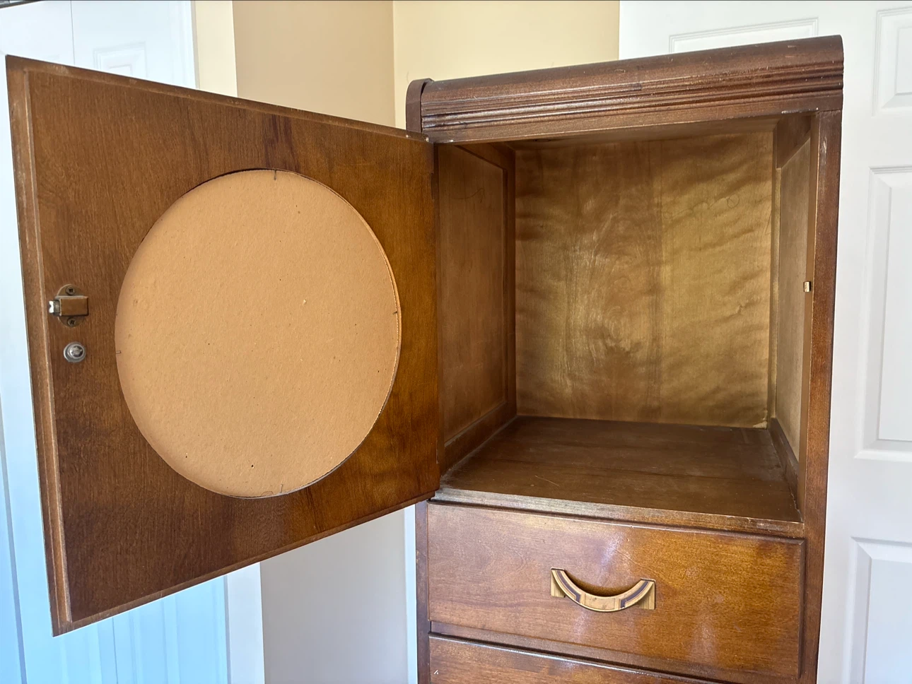 Antique 6 drawer cabinet with mirror - photo 2