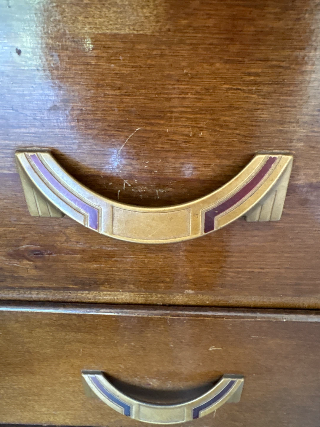 Antique 6 drawer cabinet with mirror - photo 3
