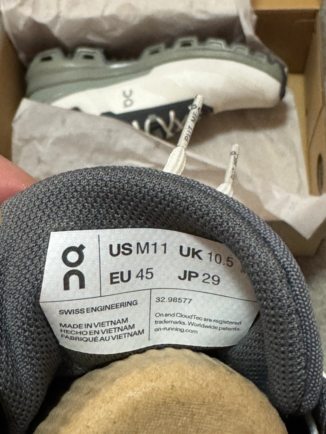 On Cloud Trail Running Shoes US M11 - photo 3