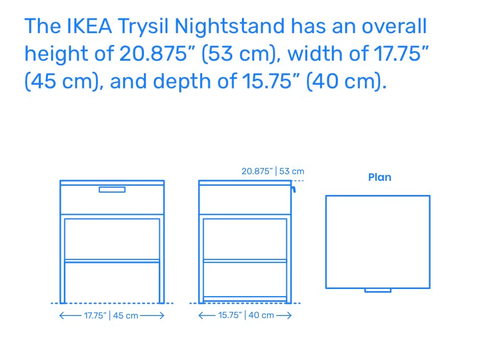 IKEA Trysil Nightstand ( parking available for pickup) - photo 3