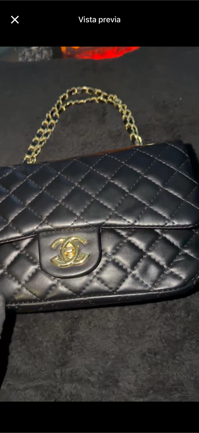 Black Quilted Leather Shoulder Bag