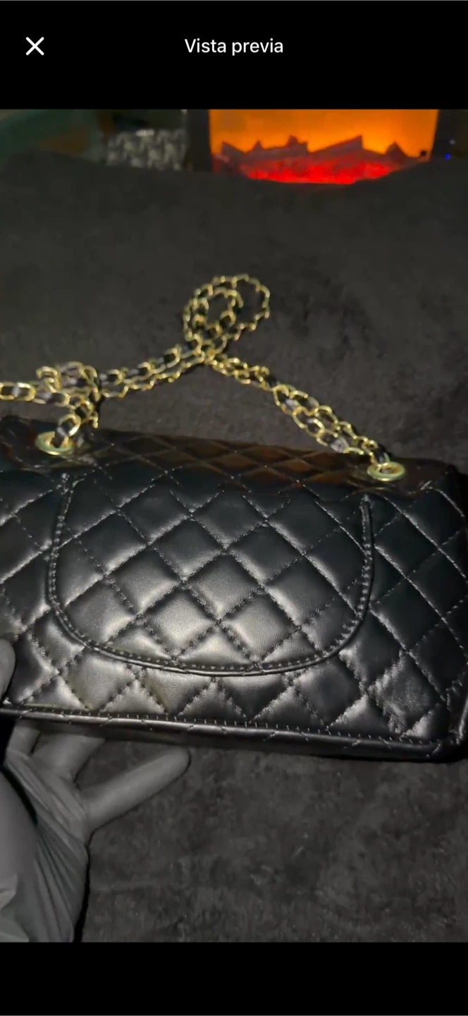 Black Quilted Leather Shoulder Bag - photo 3