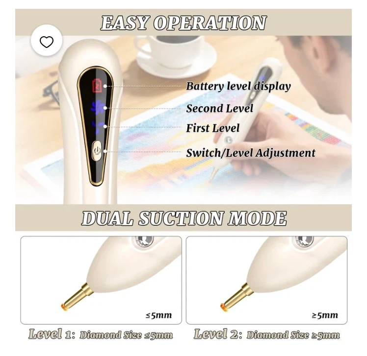 Electric Diamond Painting Pen with 2 Modes - photo 5