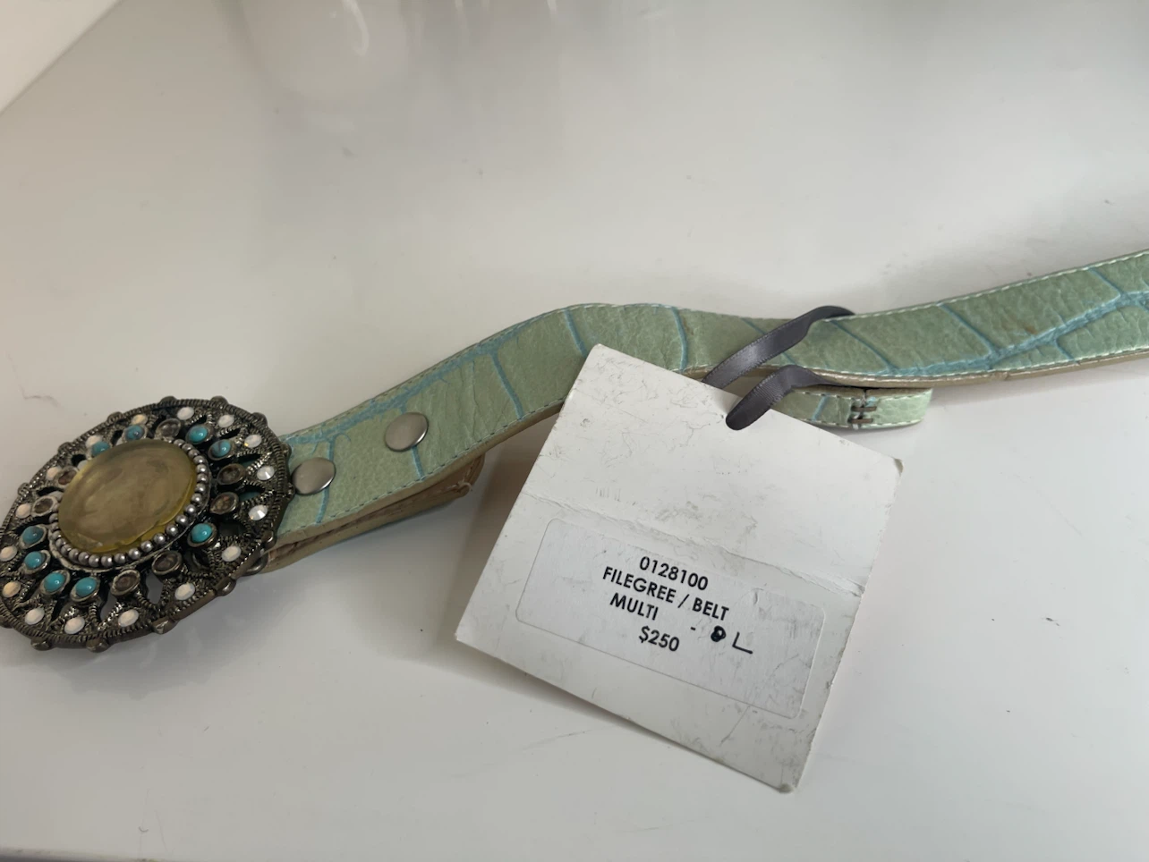 Janakos Filigree Belt - Size L - photo 4