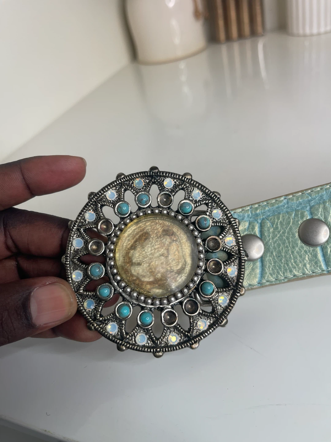 Janakos Filigree Belt - Size L - photo 5