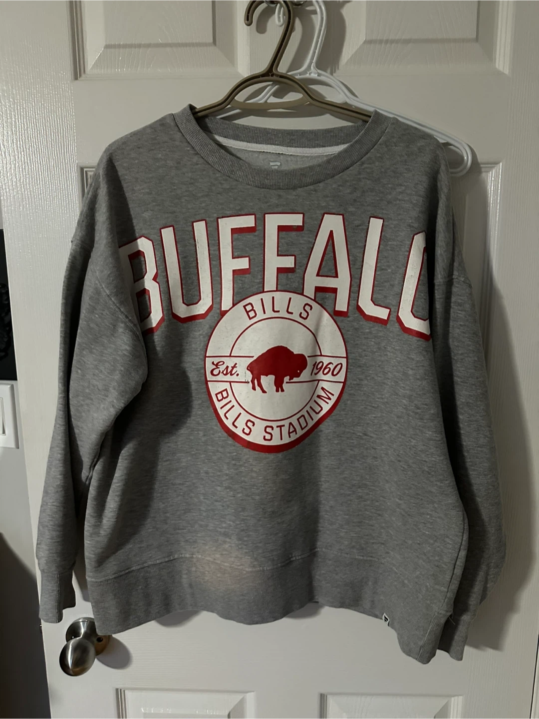 Fanatics Buffalo Bills Grey Crewneck Sweatshirt