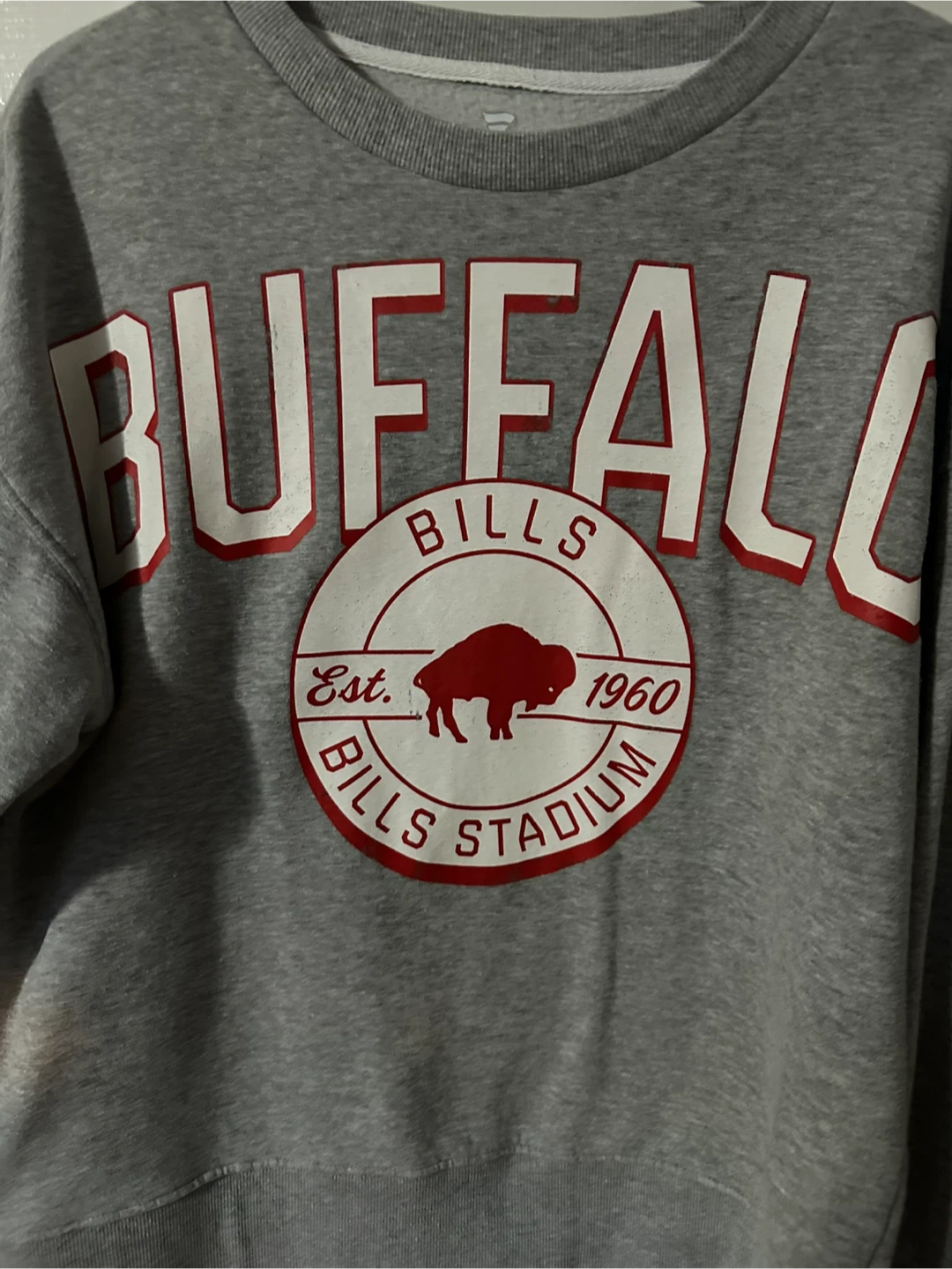 Fanatics Buffalo Bills Grey Crewneck Sweatshirt - photo 2