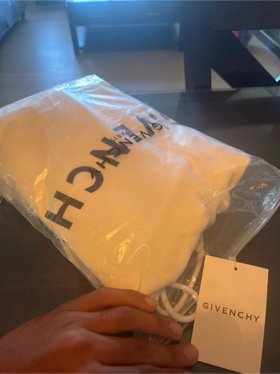 Givenchy Off-White Logo Hoodie - photo 4