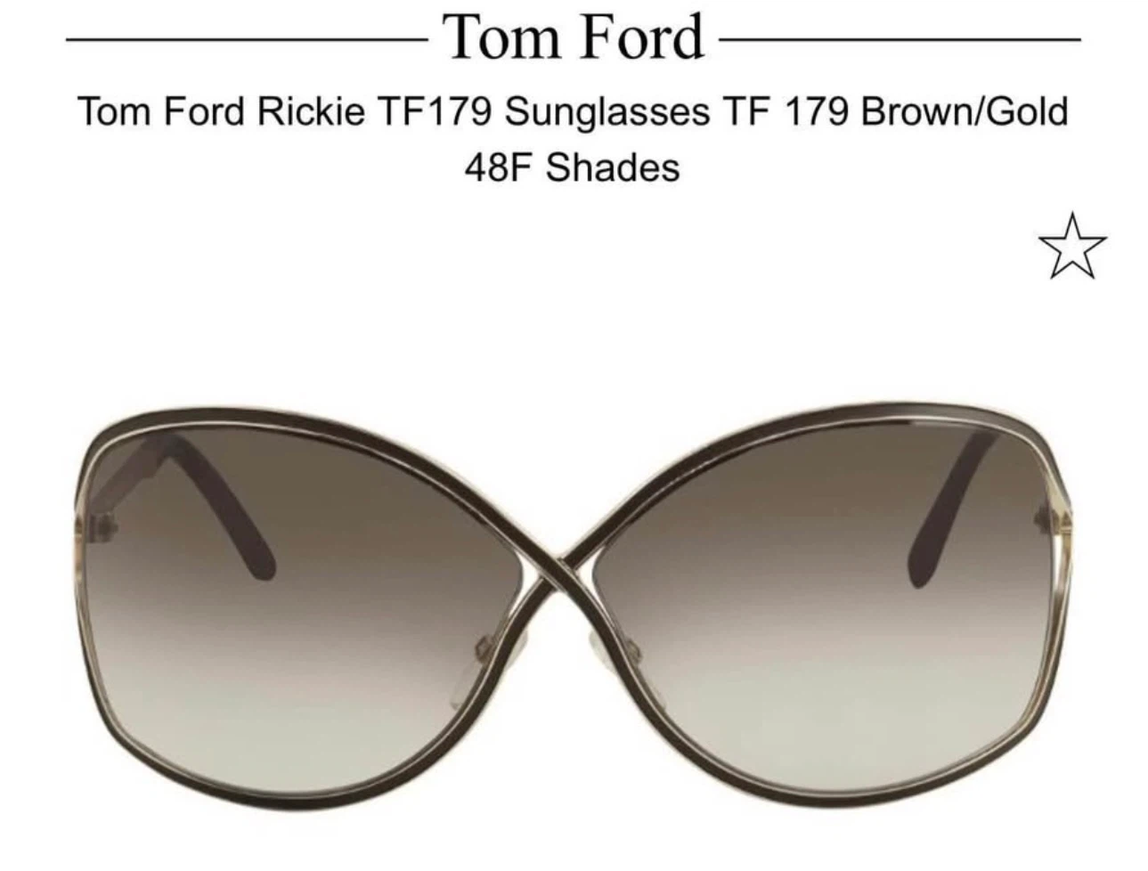 Tom Ford Rickie TF179 Sunglasses Brown/Gold