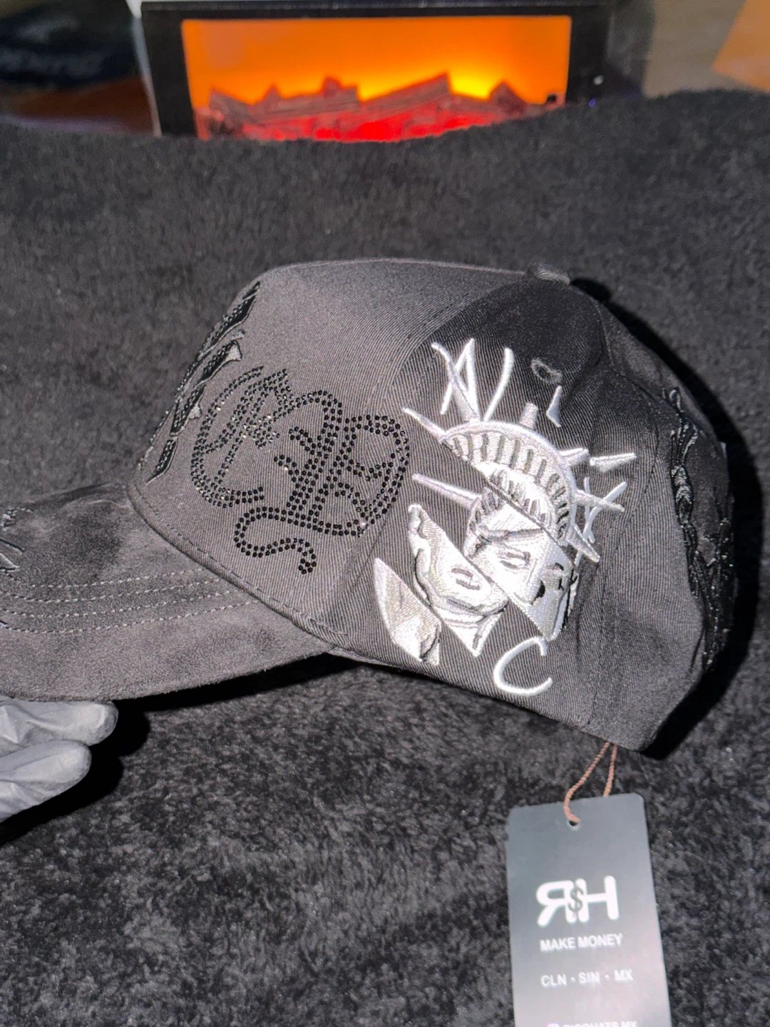 RH Make Money NYC Statue of Liberty Baseball Cap - photo 2