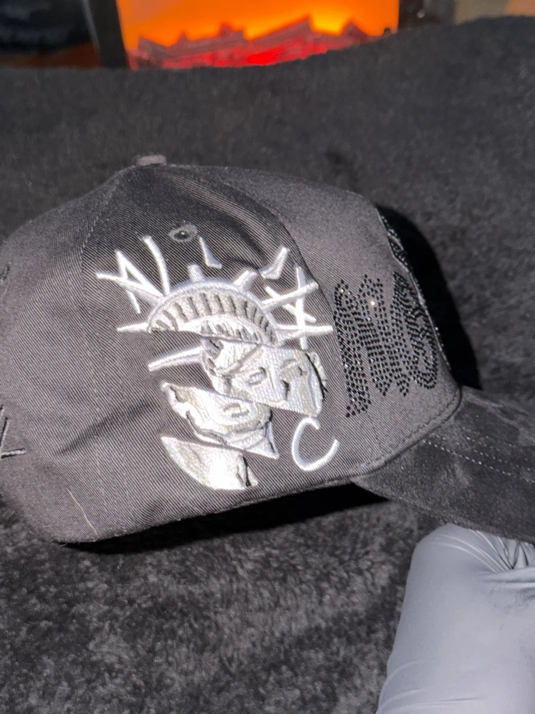 RH Make Money NYC Statue of Liberty Baseball Cap - photo 4