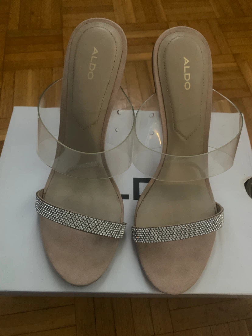 ALDO Balasta Heels Nude Size 10 - photo 3
