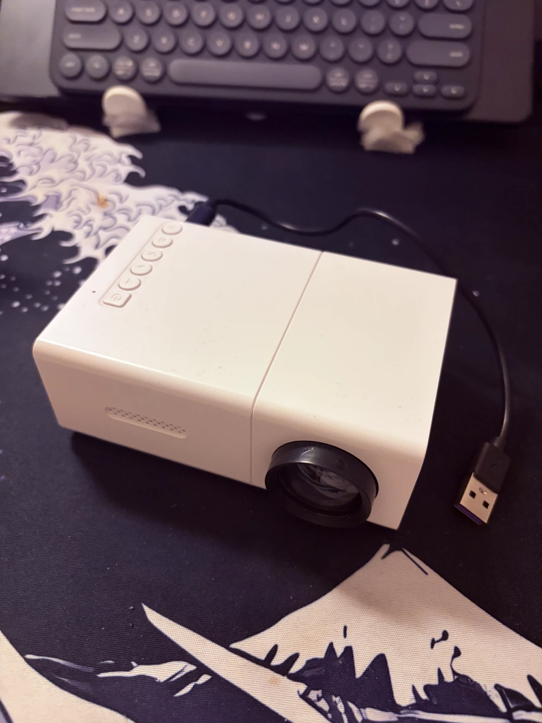 White Mini Projector