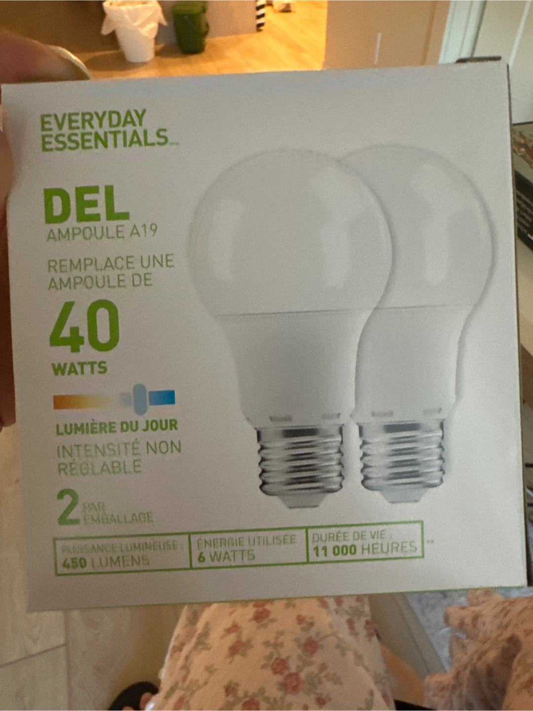 Everyday Essentials DEL A19 LED Bulbs