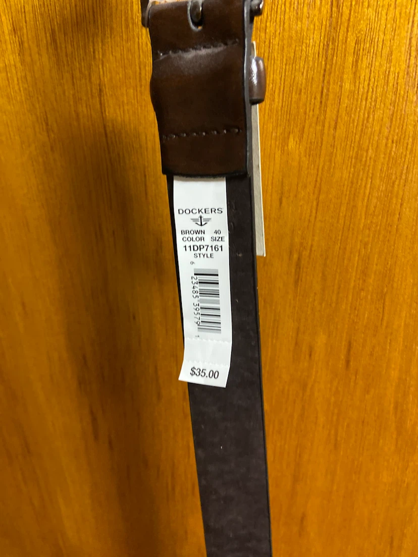Dockers Men's Brown Belt, Size 40
