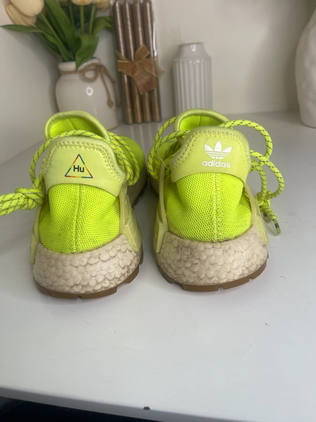 Adidas Pharrell Williams NMD Hu Neon Yellow - photo 2