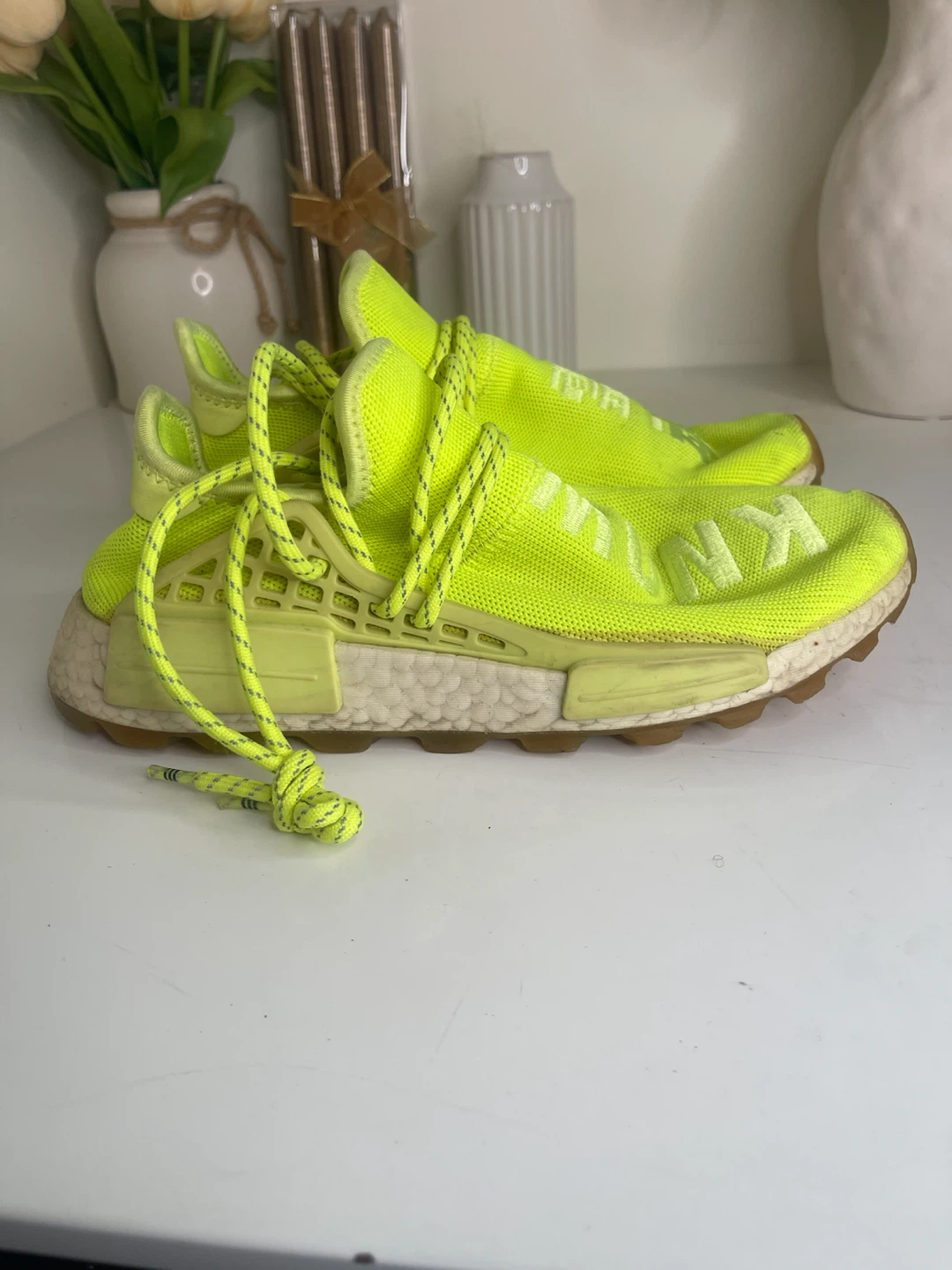 Adidas Pharrell Williams NMD Hu Neon Yellow - photo 3