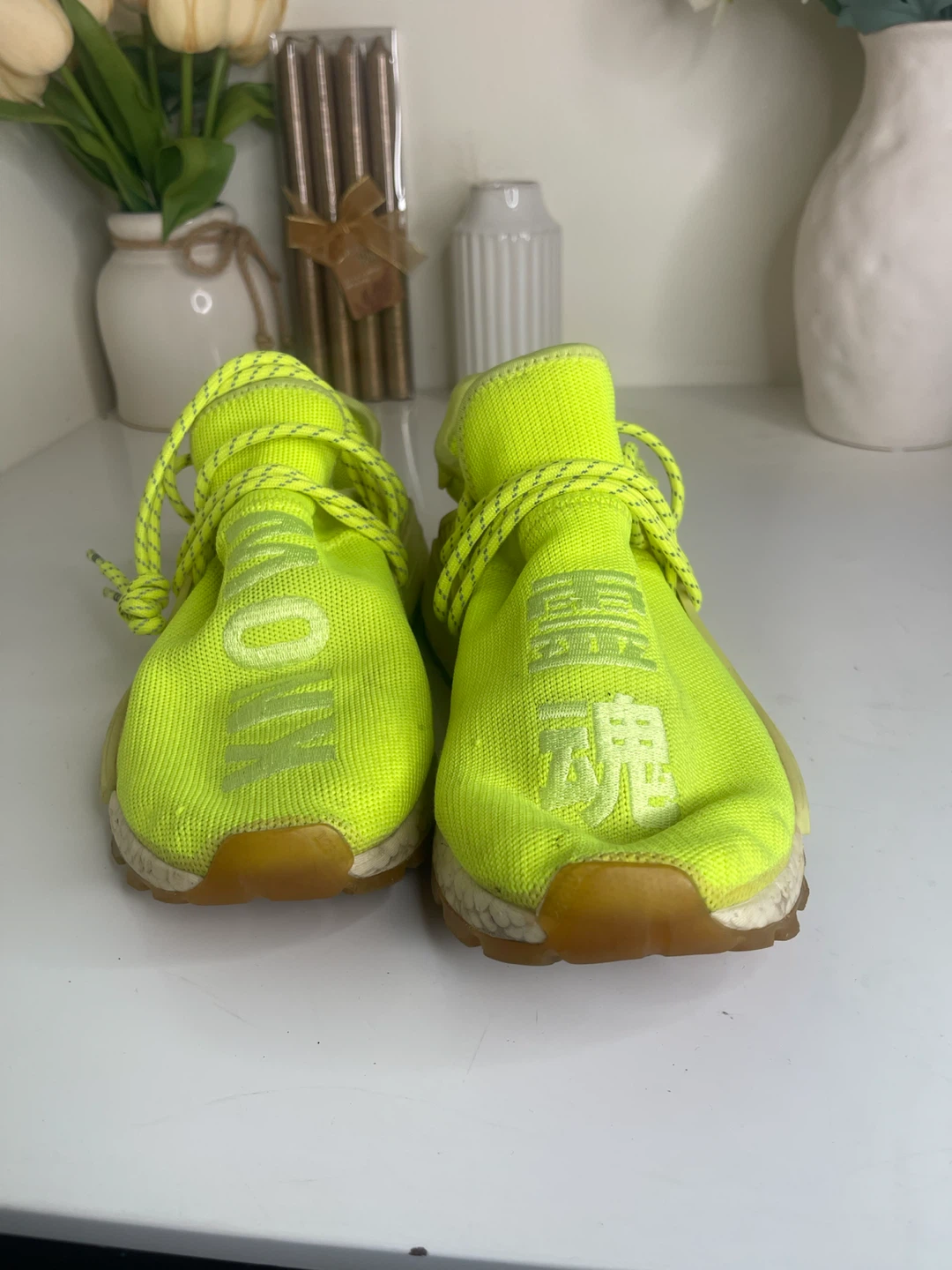 Adidas Pharrell Williams NMD Hu Neon Yellow - photo 4