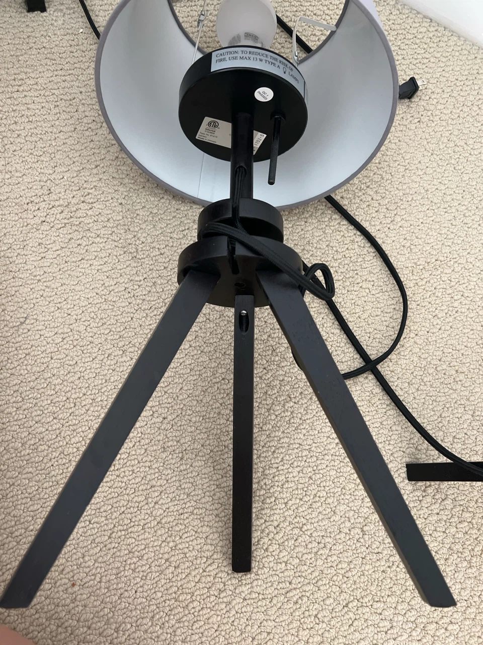 2 x IKEA Tripod Table Lamps, Set of 2 - photo 3