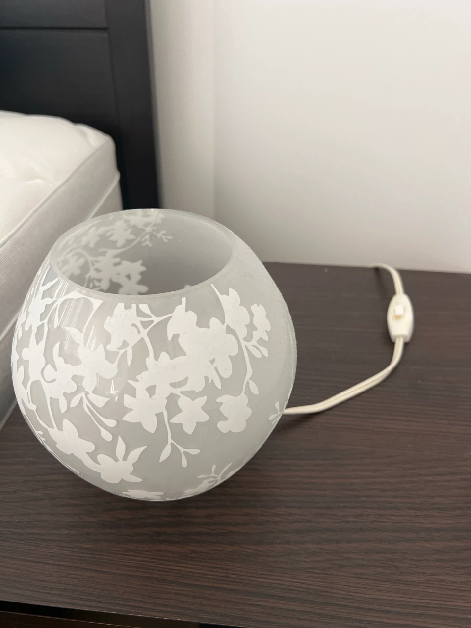 Floral Glass Table Lamp