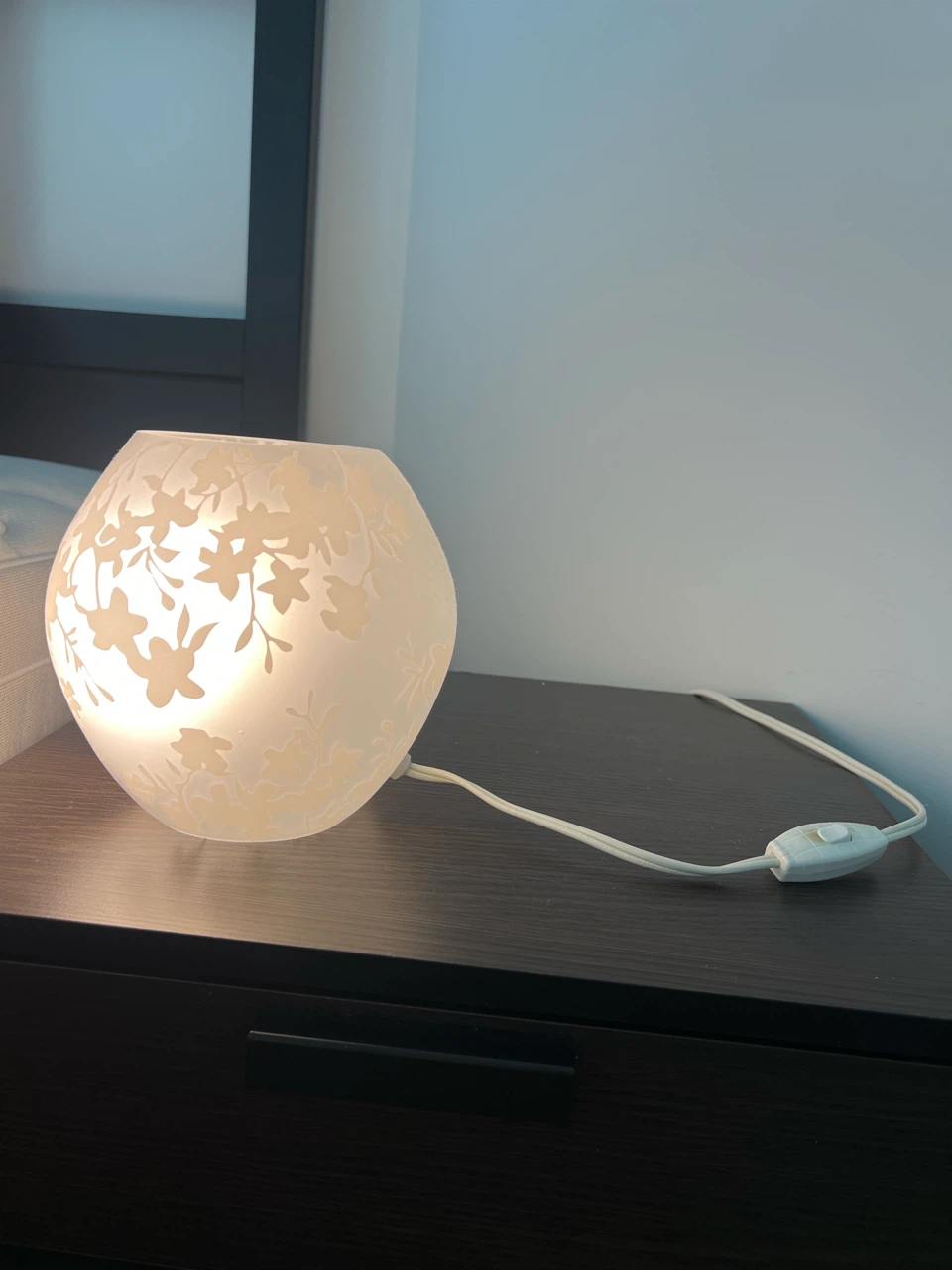 Floral Glass Table Lamp - photo 2