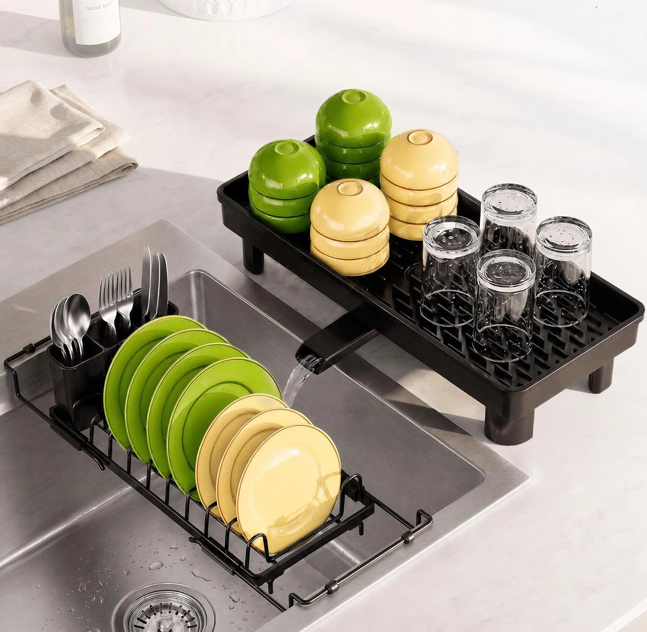 Expandable Dish Rack for Sink