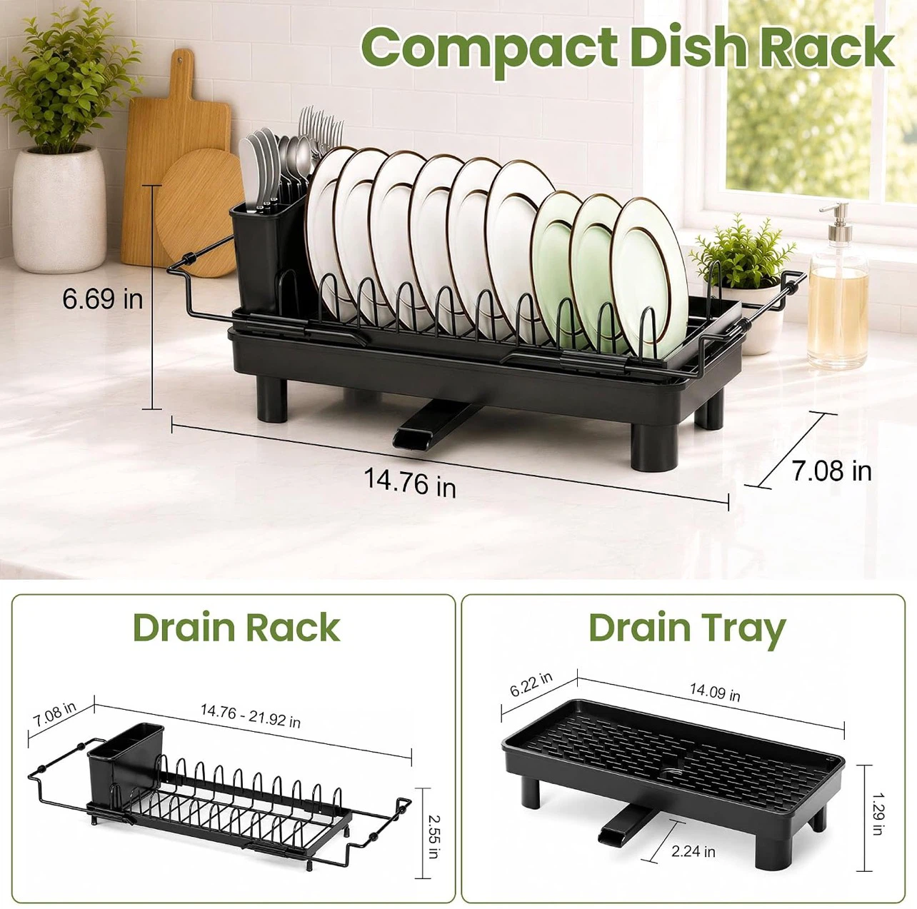 Expandable Dish Rack for Sink - photo 2