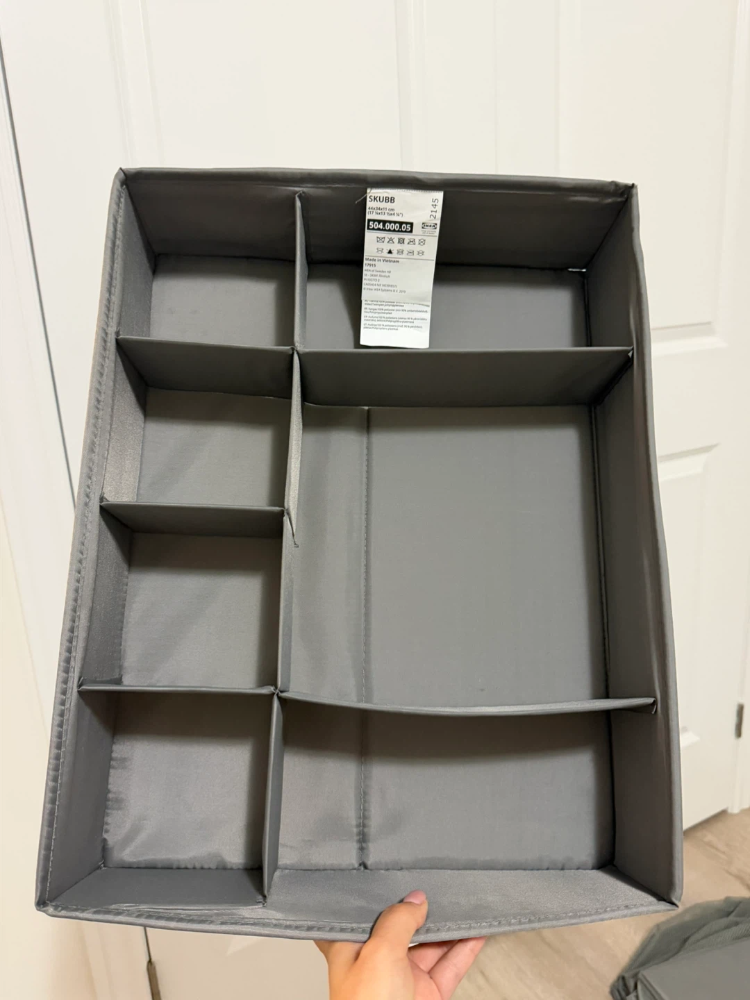 1+1 IKEA SKUBB hanging storage with organizer - photo 4