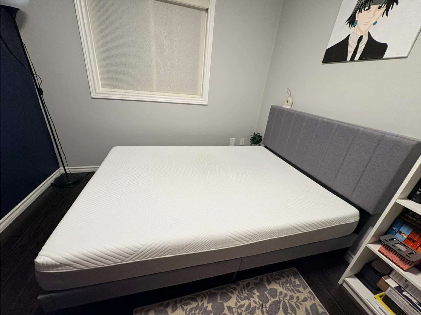 Double size bed frame and mattress - photo 2
