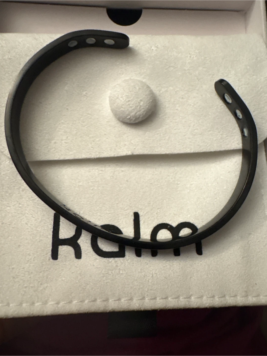 NEW  Authentic Kalm Black Bangle Bracelet