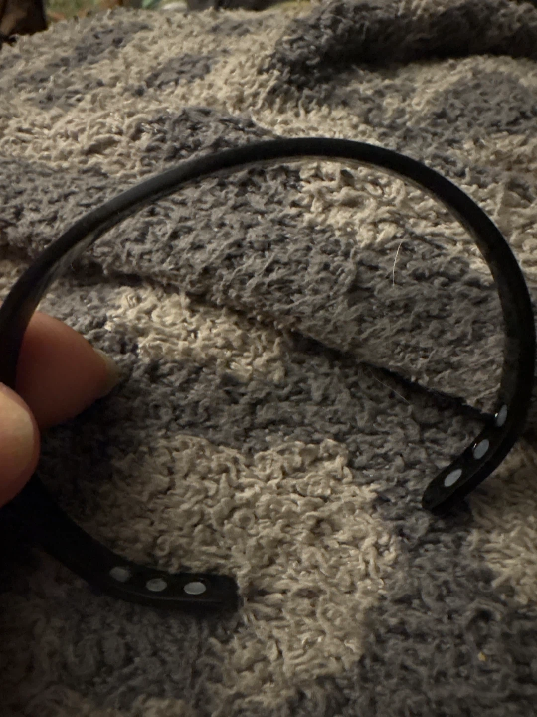 NEW  Authentic Kalm Black Bangle Bracelet - photo 4