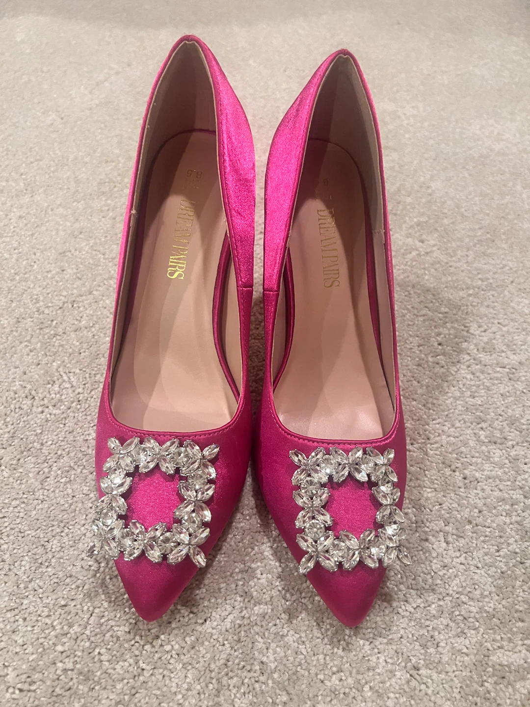 Dream Pairs Women's Fuchsia Heels