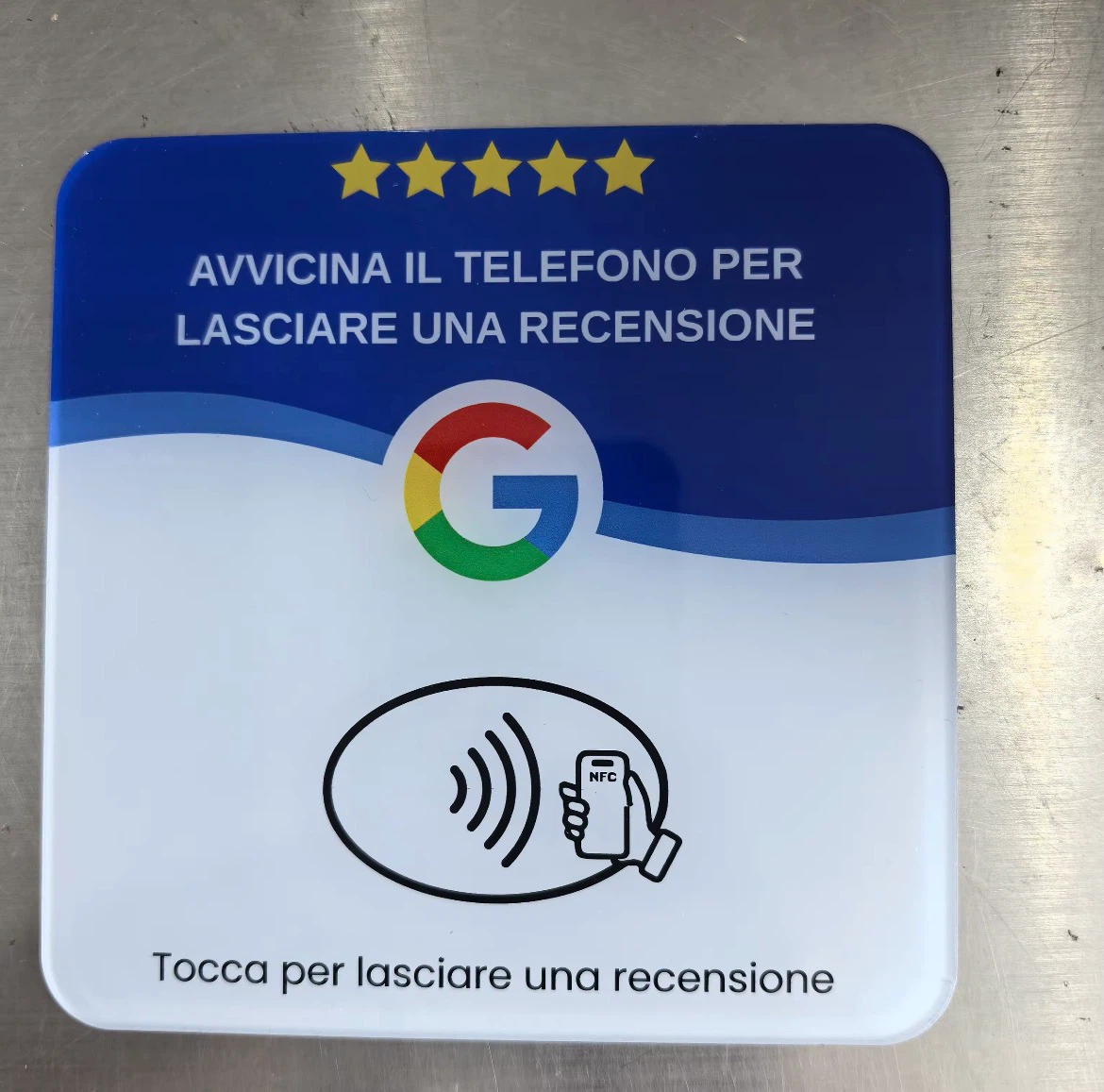 Google NFC Review card