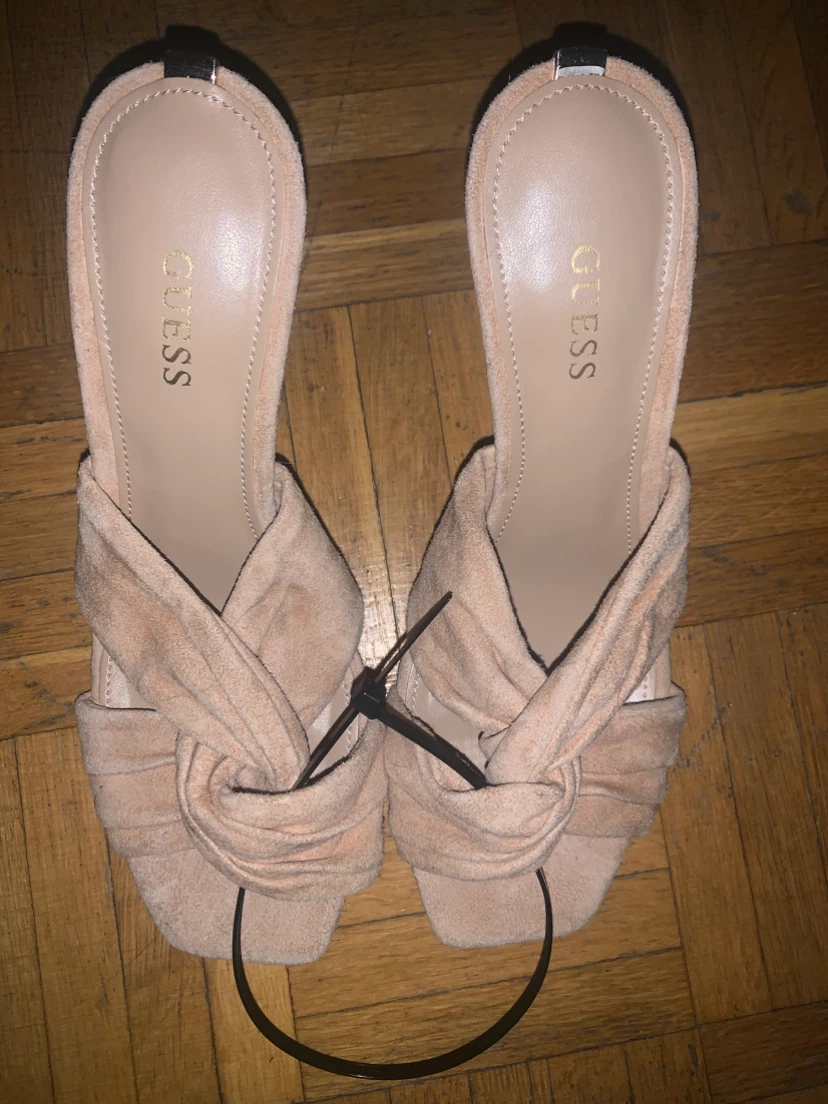 Guess Beige Suede Heeled Mules - photo 2
