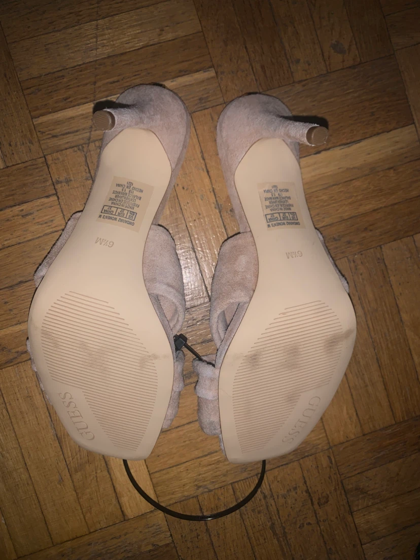 Guess Beige Suede Heeled Mules - photo 3
