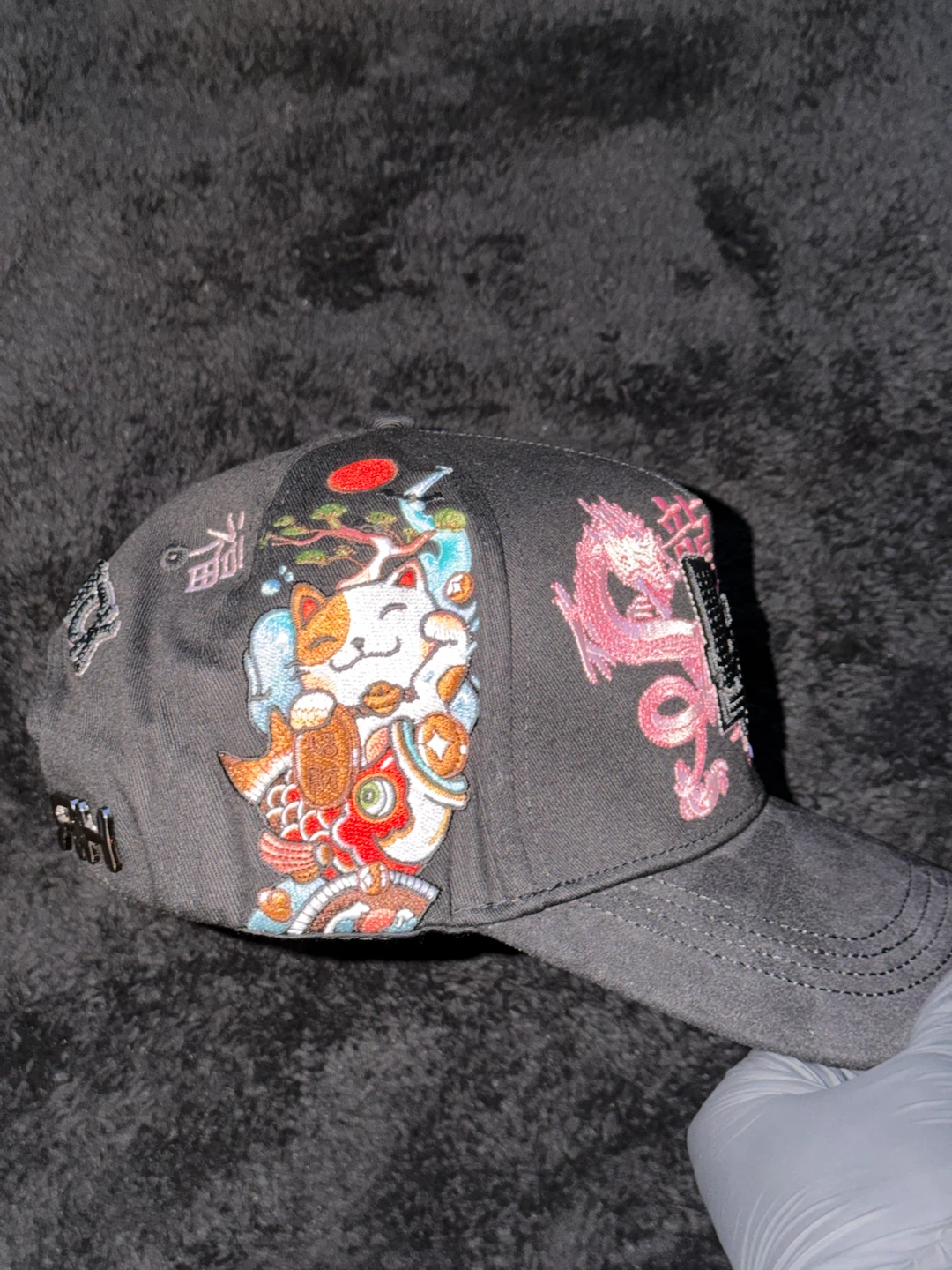 Embroidered "Good Luck" Baseball Cap