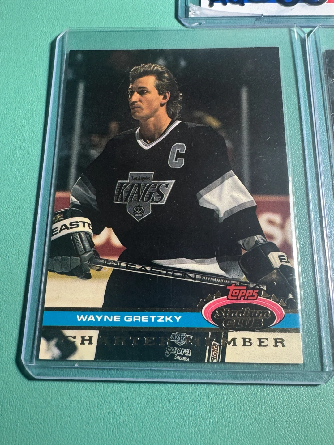2 Wayne Gretzky 1991 Topps Stadium Club Hockey Cards - photo 2