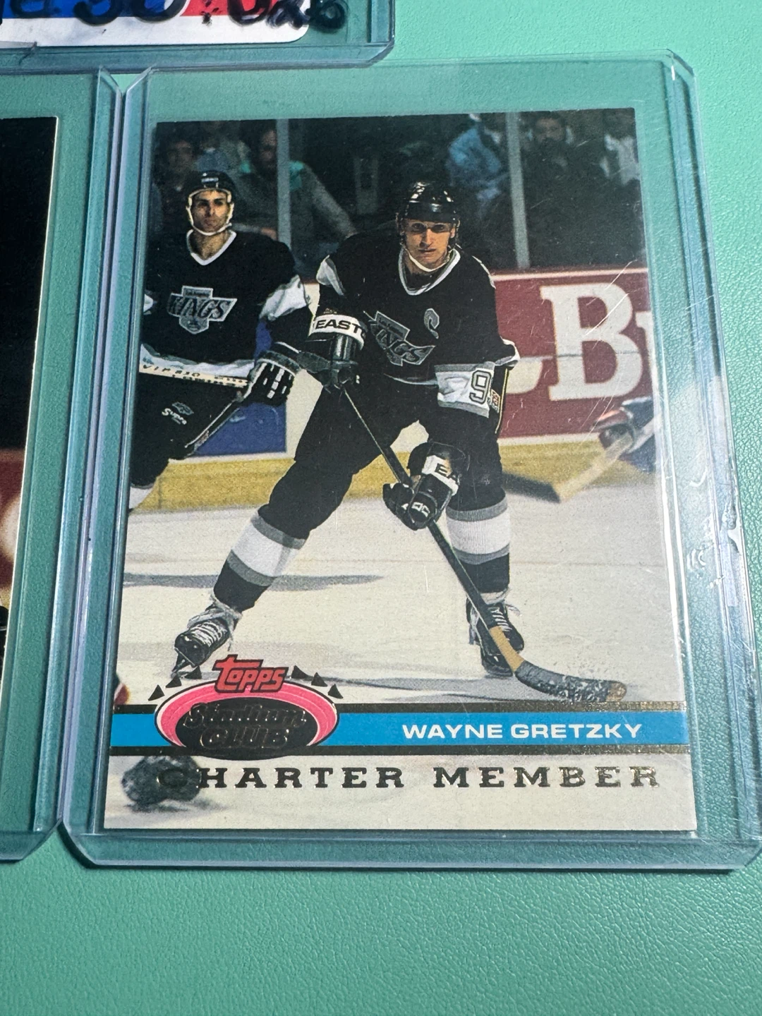 2 Wayne Gretzky 1991 Topps Stadium Club Hockey Cards - photo 3