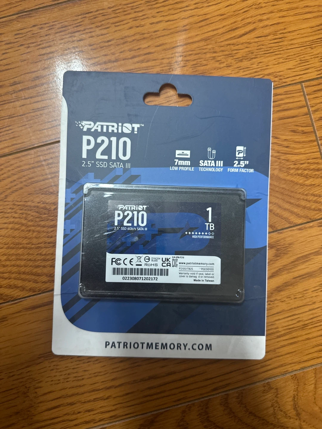 Patriot P210 2.5" SSD SATA III 1TB