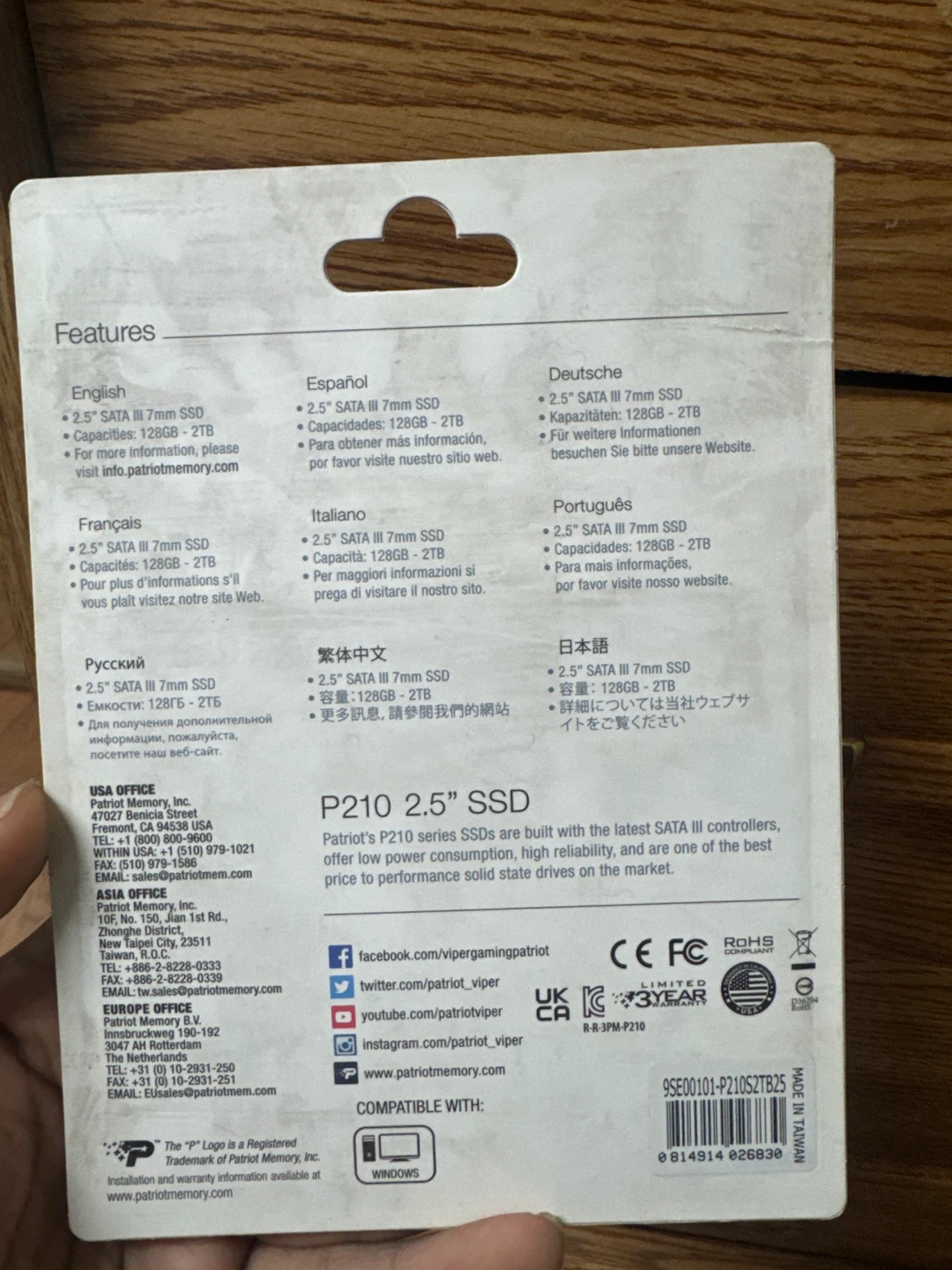 Patriot P210 2.5" 2TB SATA III SSD - photo 2