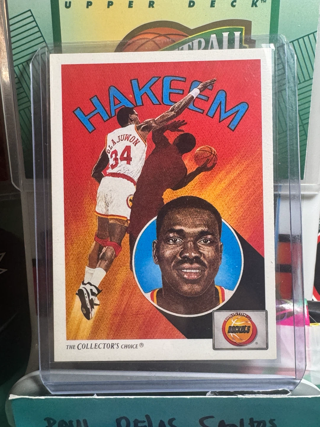 1991 Upper Deck Hakeem Olajuwon Houston Rockets Card - photo 2