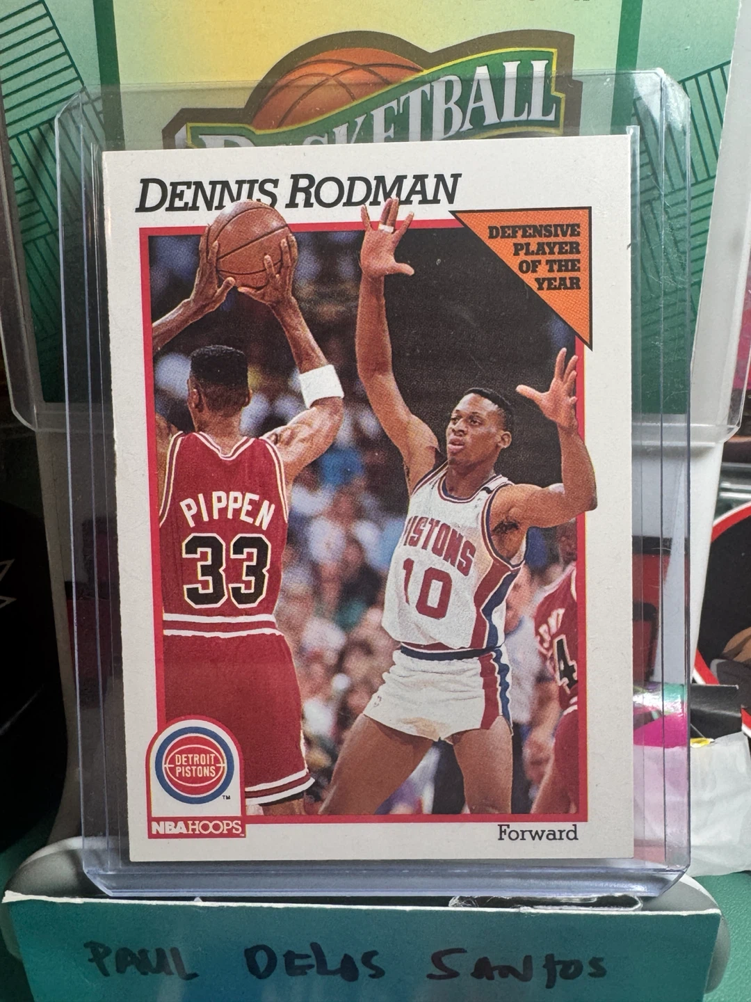 1991 NBA Hoops Dennis Rodman Basketball Card