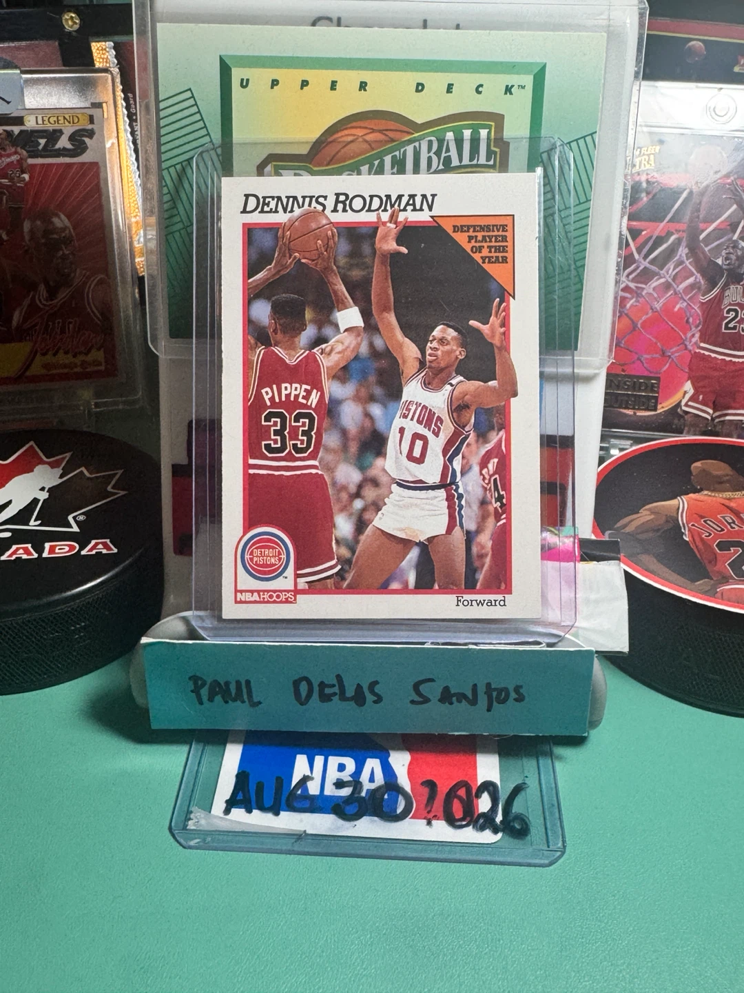 1991 NBA Hoops Dennis Rodman Basketball Card - photo 2