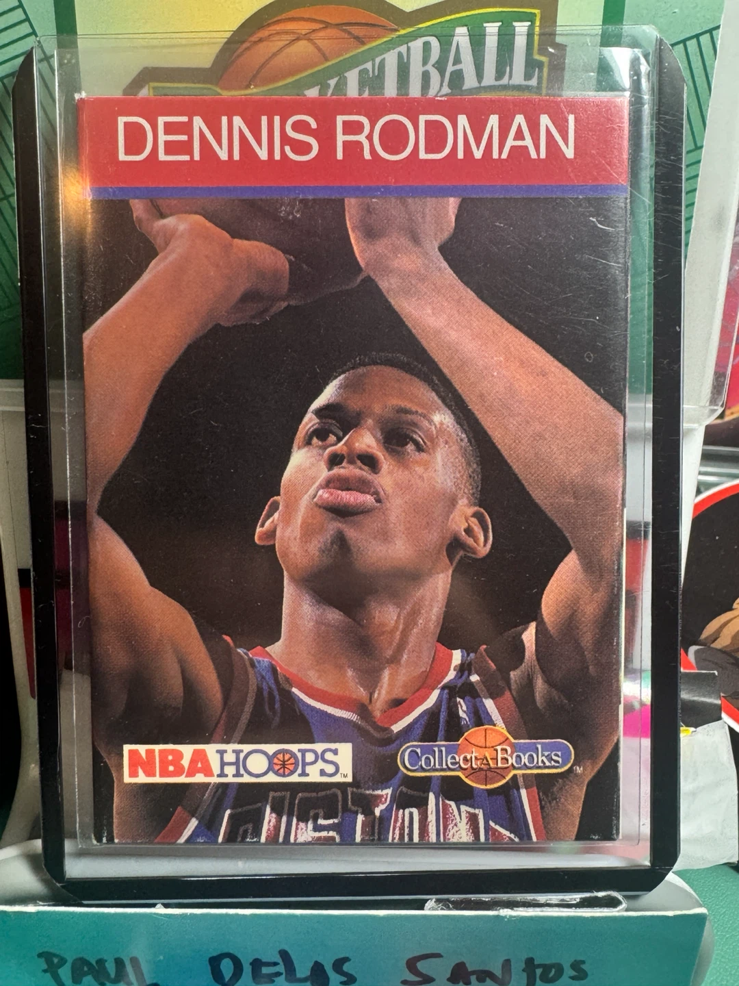 1990 NBA Hoops Dennis Rodman Collect-A-Book Card