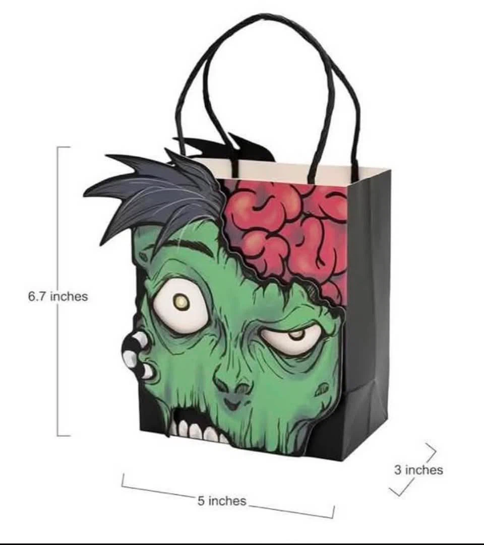8pcs Halloween Zombie gift/candy bags, new - photo 2