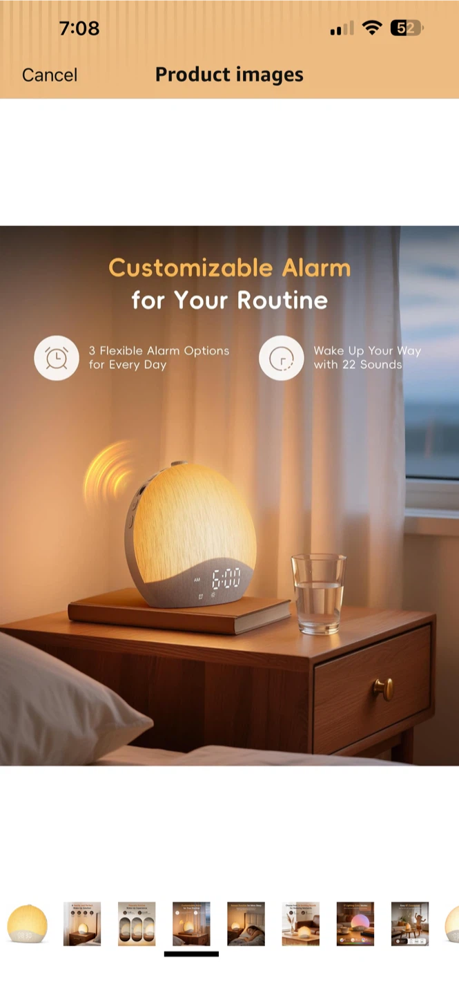 New- Ecozy Sunrise Alarm Clock White Noise Machine - photo 4
